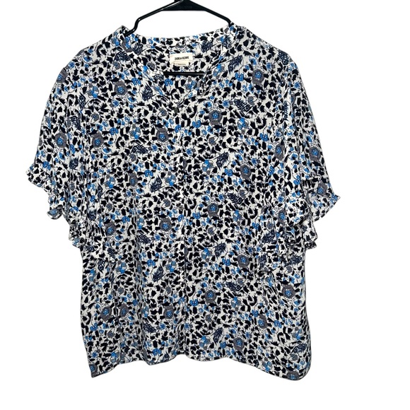 Zadig & Voltaire‎ Tafi Soft Flower Block Shirt Large - Picture 2 of 8